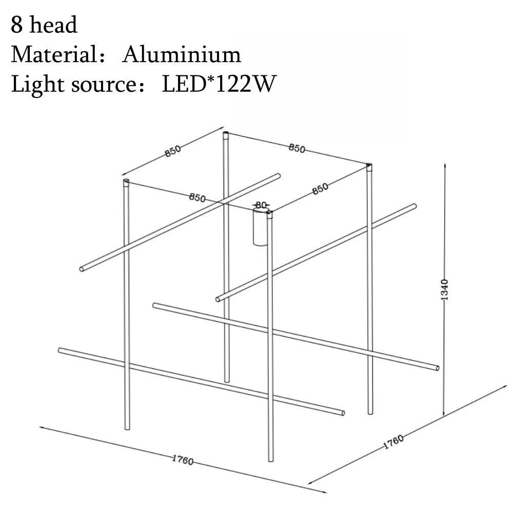 Caspian Arc Sculptural Aluminum Pendant Light – product view 16