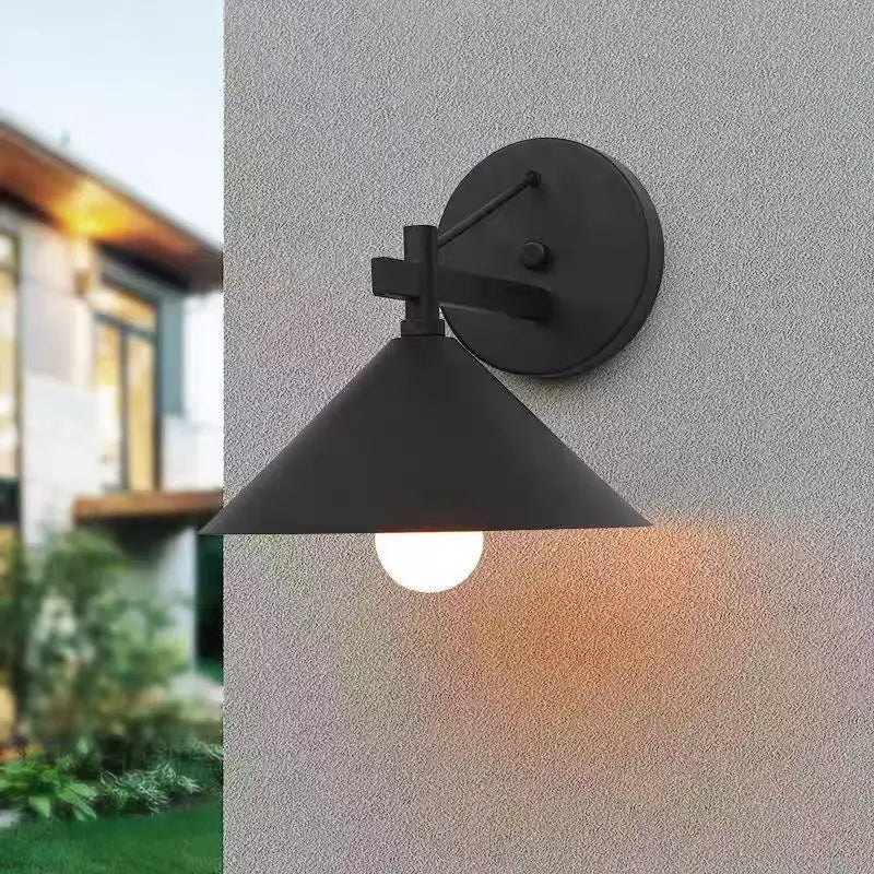 Liora Vintage Outdoor Wall Light for Exterior Wall – Industrial – product view