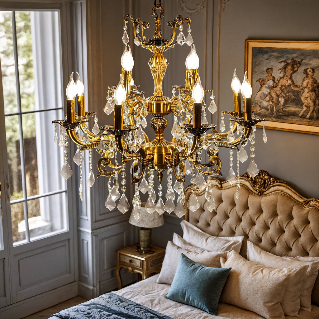 Firenze Vintage Crystal Chandelier for Kitchen Island