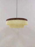 Rattan & Fabric Chandelier – Organic Modern for Dining Room, Living Room, Foyer | Zaria Dome by Evenlyr
