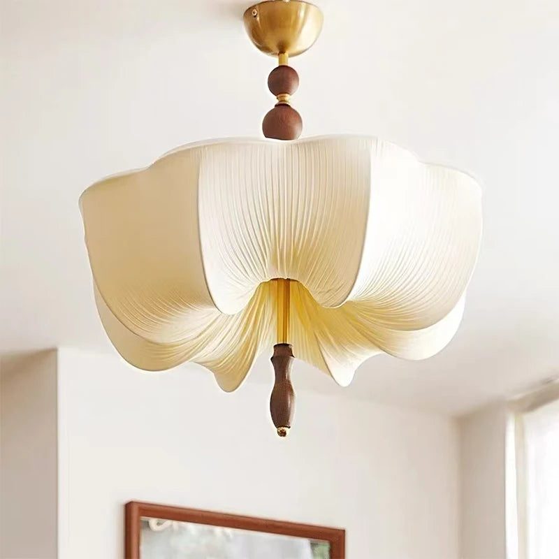Fabric Chandelier – Wabi-Sabi Japanese for Bedroom & Bedside | Celia Crest by Evenlyr