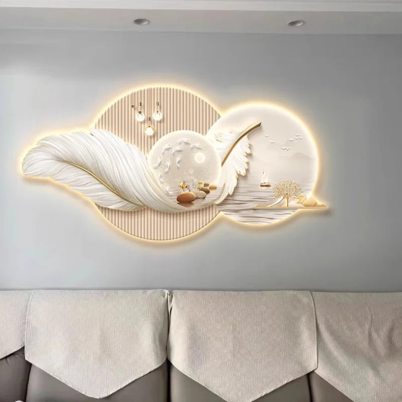 Crystal Picture Light – Modern Minimalist for Gallery Wall, Hallway, Living Room | Aviana Beam by Evenlyr