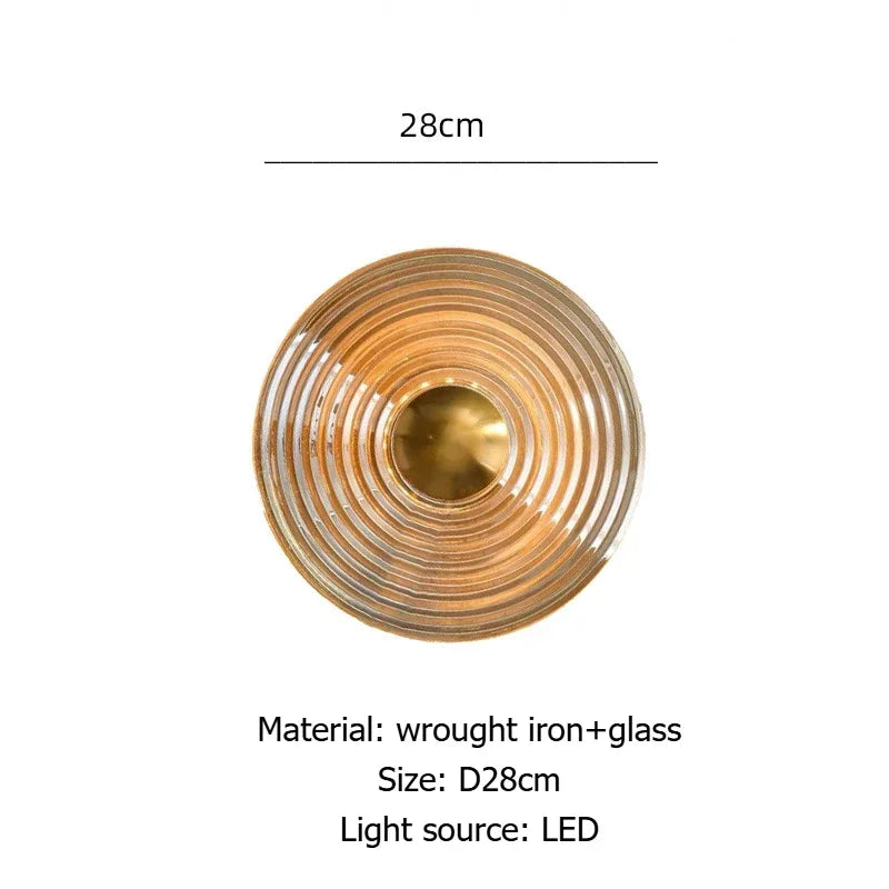 Maelis Veil Glass Wall Sconce – product view 7