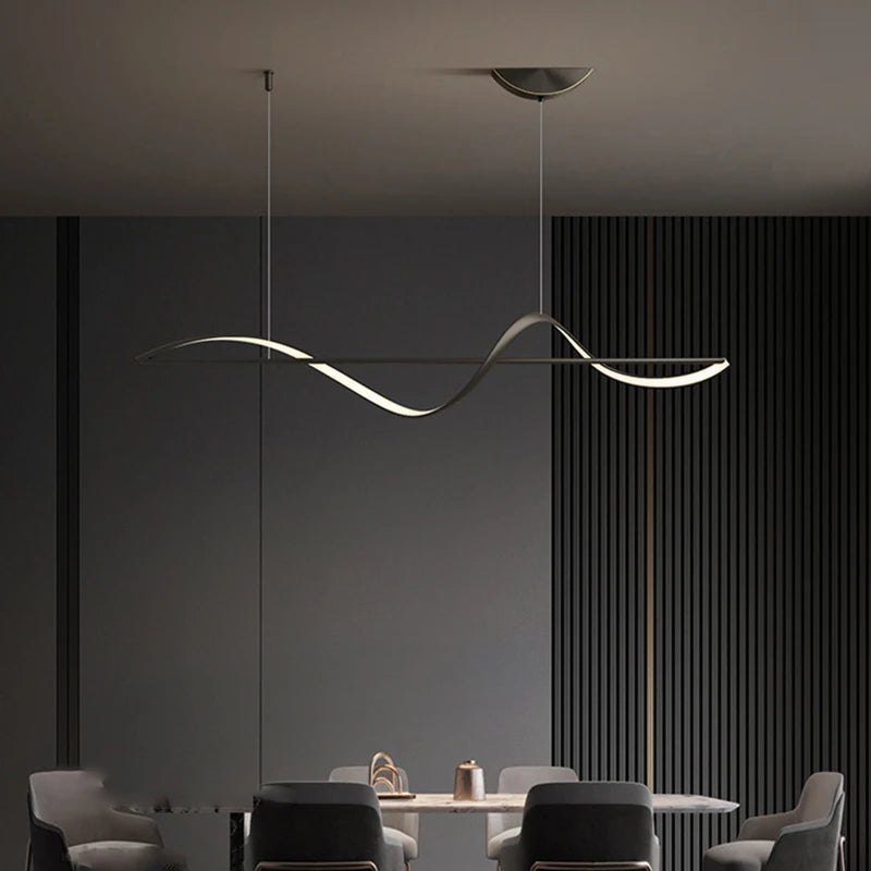 Metal Chandelier – Nordic LED for Bedroom & Bedside, Dining Room & Kitchen | Virelle Orbit by Evenlyr