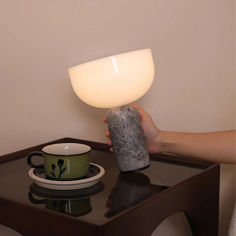 Stone-Look Decorative Indoor Light – Art Deco for Bedroom, Living Room, Entryway | Fiora Petal by Evenlyr