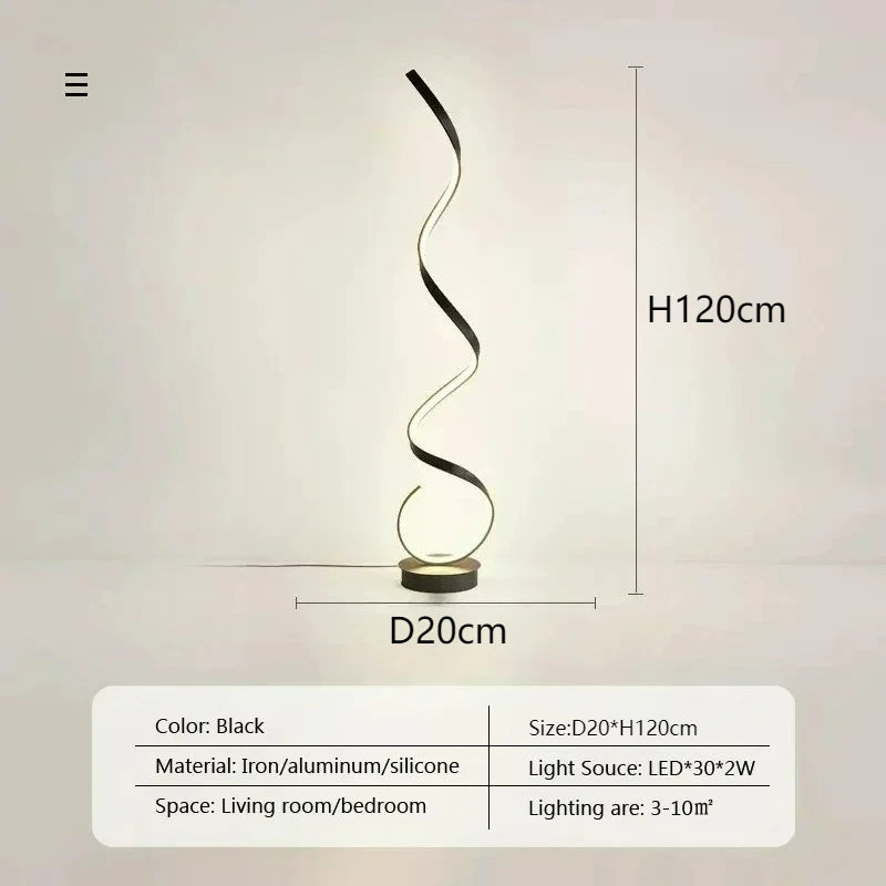Mira Contour Aluminum Floor Lamp – Remote Control – product detail 8