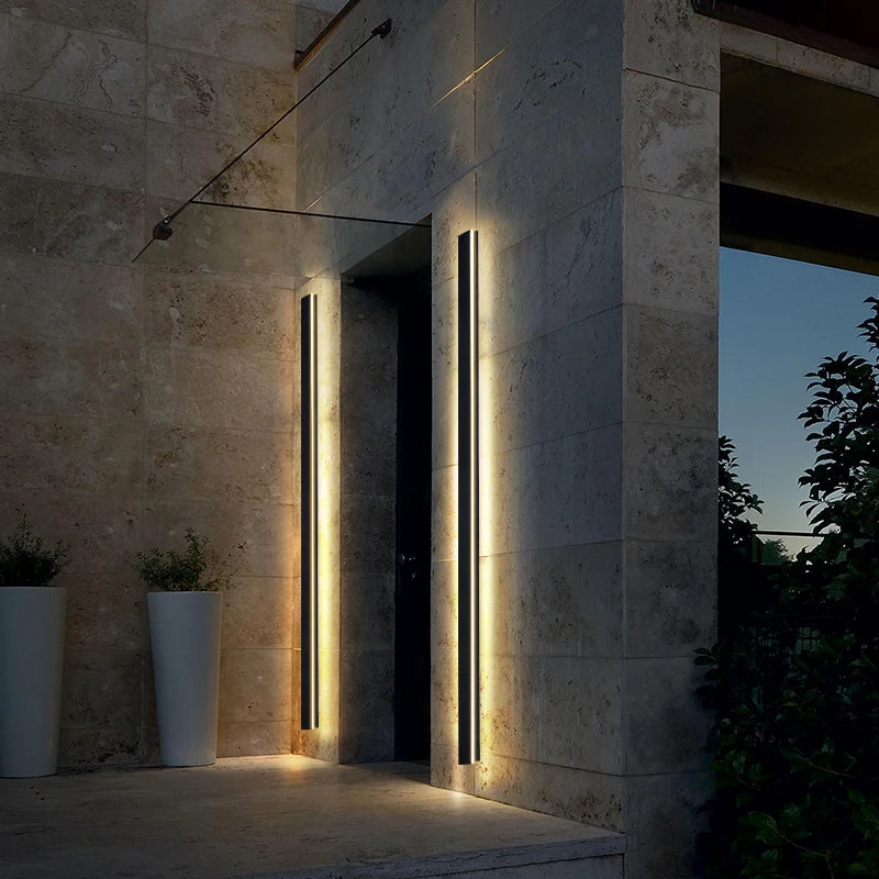 Liora Long Outdoor Wall Light for Porch – IP65 – detail view 4