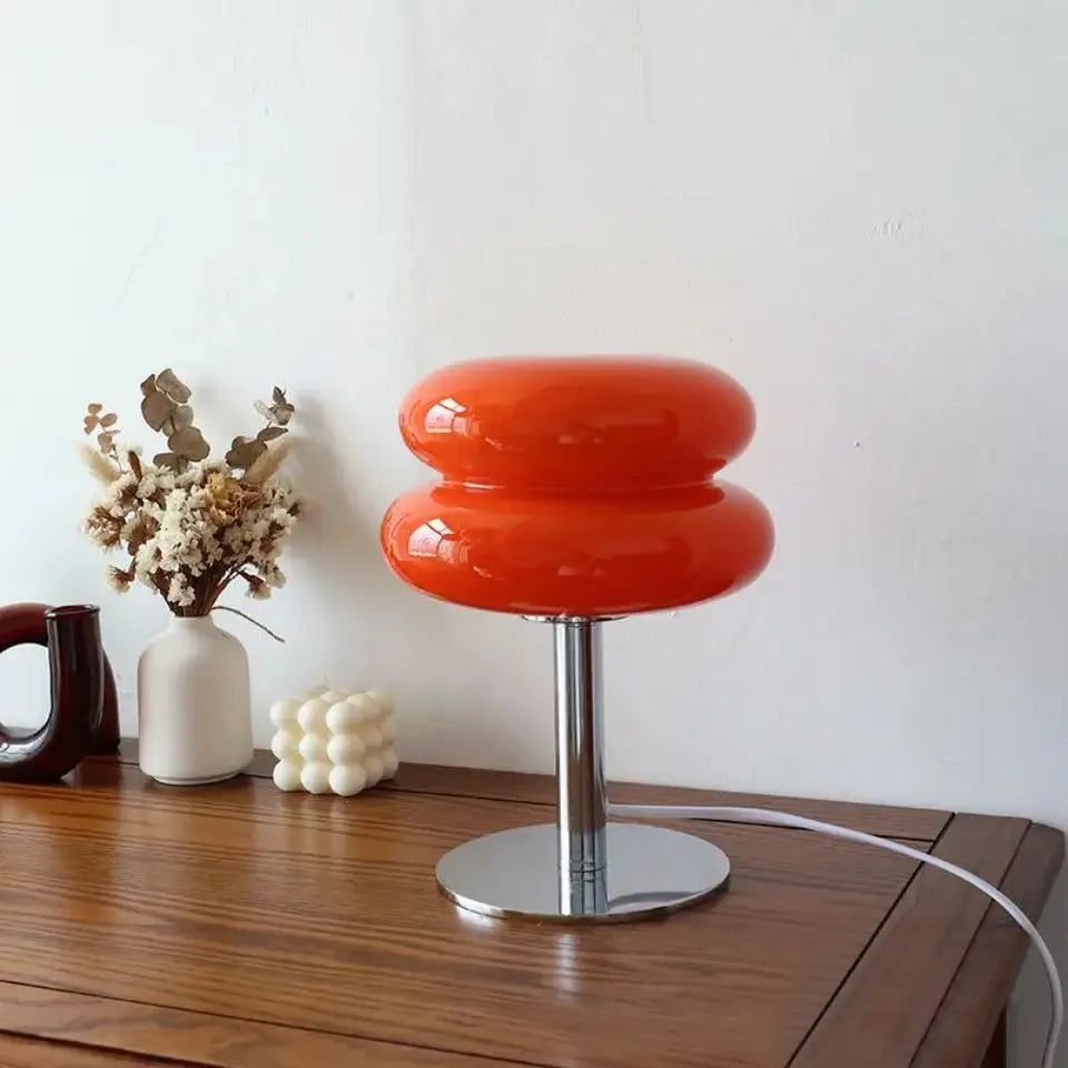 Ceramic & Glass Table Lamp – Nordic Modern Dimmable LED for Bedside, Desk & Office, Restaurant Table | Ilyra Petal by Evenlyr