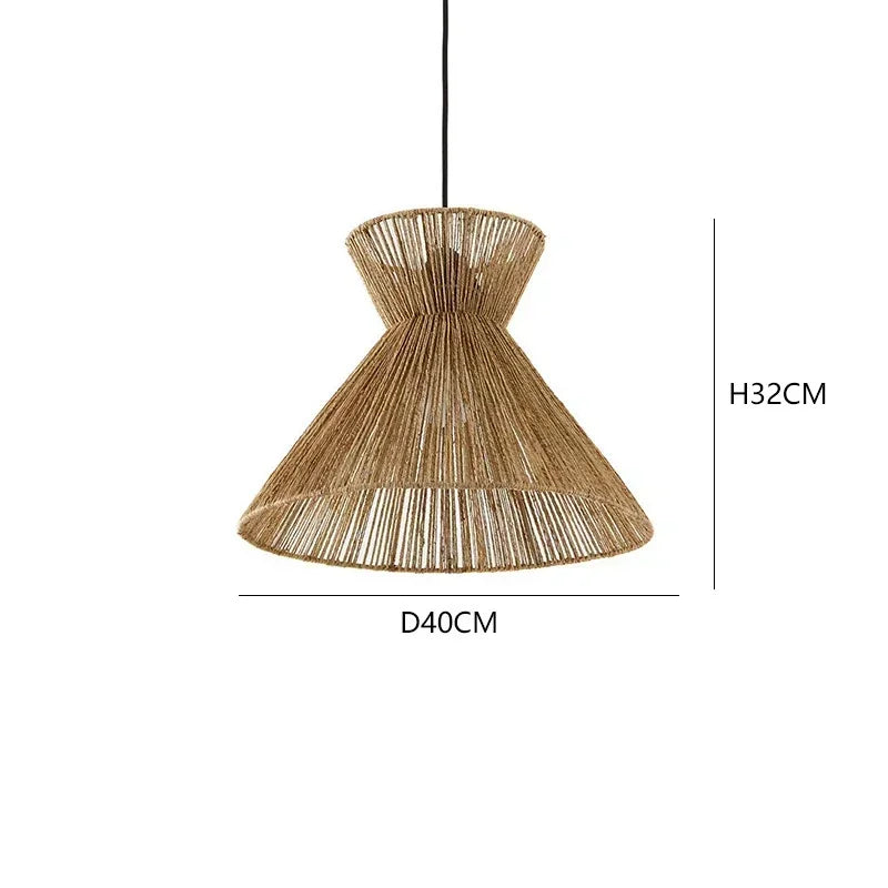 Modern Rattan Pendant Light – detail view 11