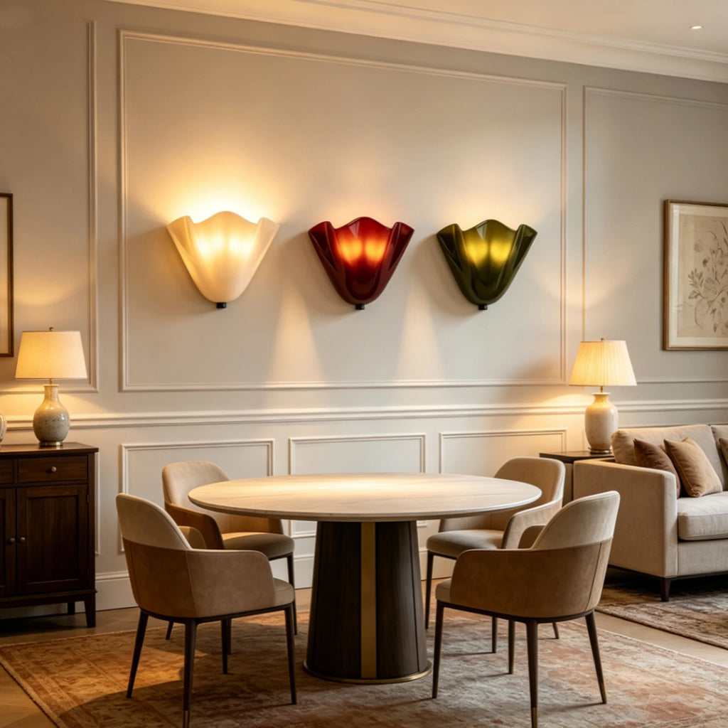 Glass Wall Sconce – European Classic for Bedroom, Hallway, Living Room | Coralie Beam by Evenlyr