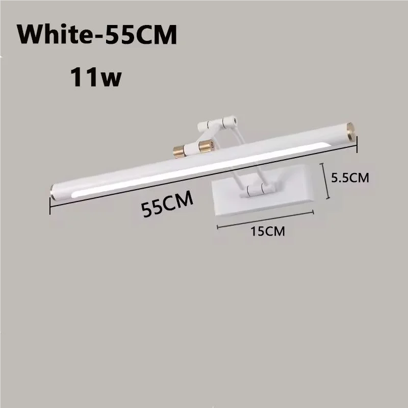 Juniper Foldable LED Vanity Mirror Light for Bathroom – detail view 8