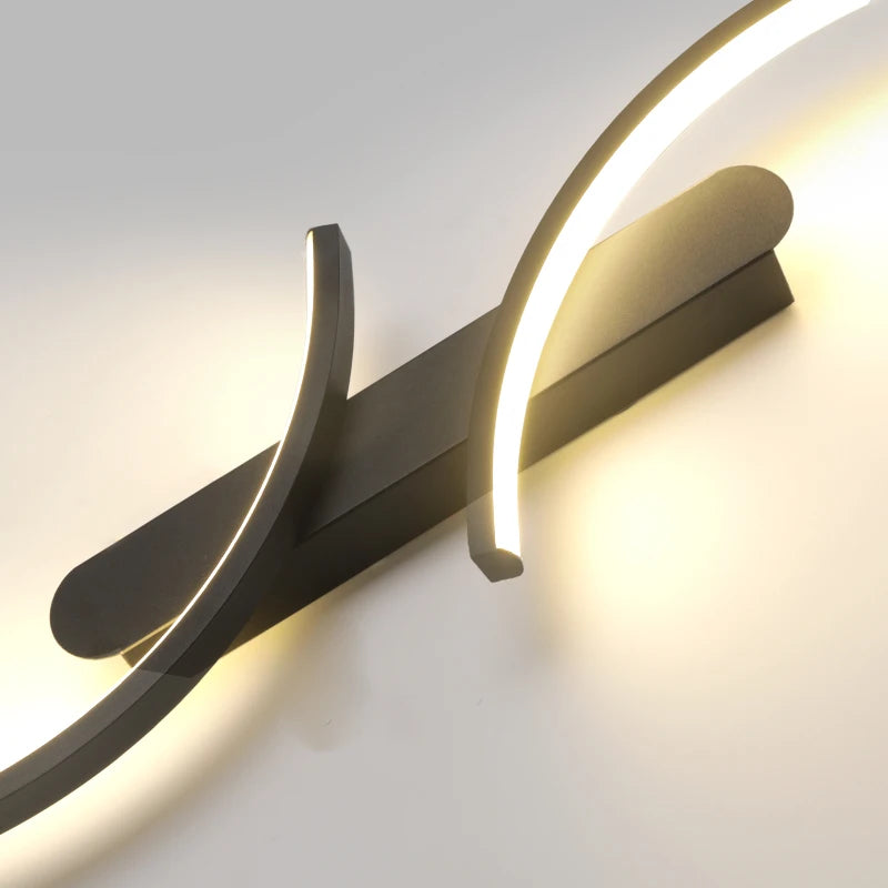 Eira Cascade Aluminum Wall Sconce – Minimalist – product detail 6