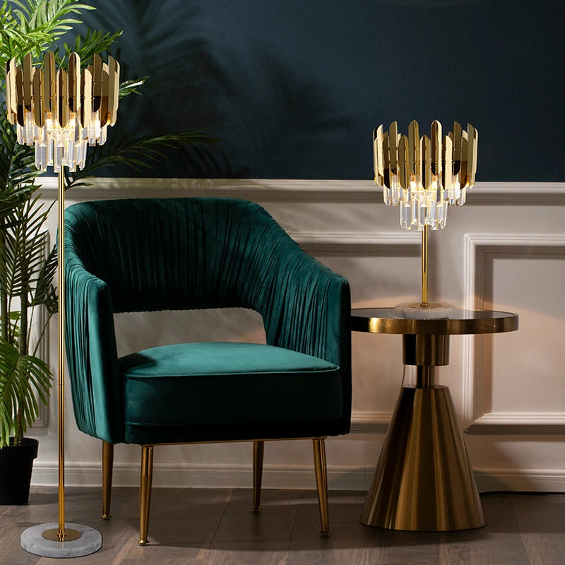 Lune Crown Glass Floor Lamp – Nordic – product detail 2