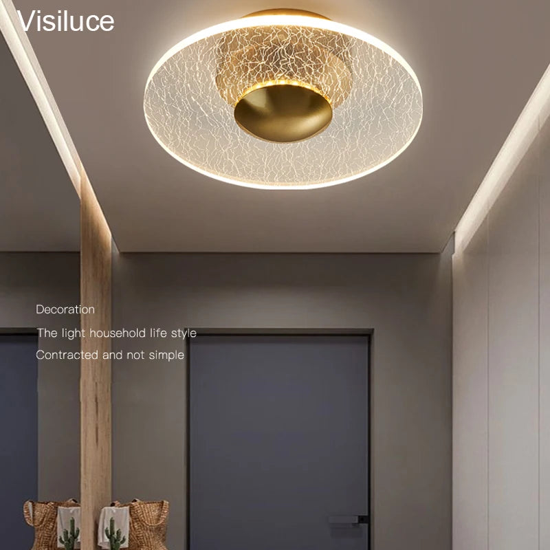 Helios Modern Flush-Mount Ceiling Light for Hallway – detail view 3