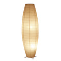 Paper & Wood Floor Lamp – Wabi-Sabi Japanese for Living Room, Bedroom, Reading Corner | Elaris Orbit by Evenlyr