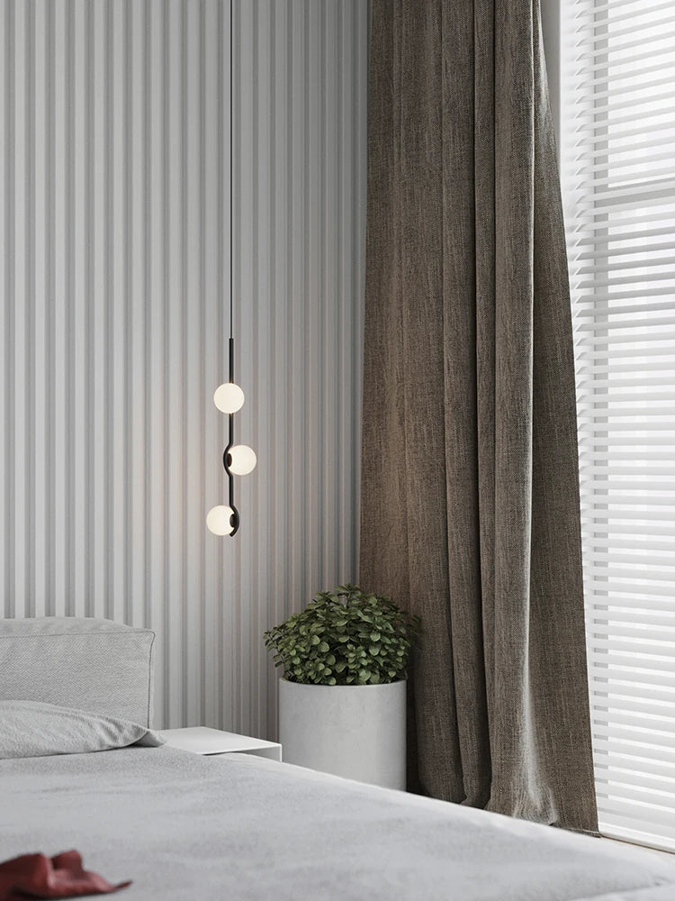 Glass Globe Chandelier – Modern LED for Bedroom & Bedside, Dining Room & Kitchen | Seren Glow by Evenlyr