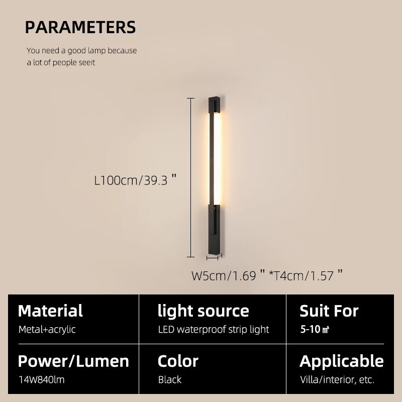 Doria IP65 Outdoor Wall Light for Exterior Wall – App Control