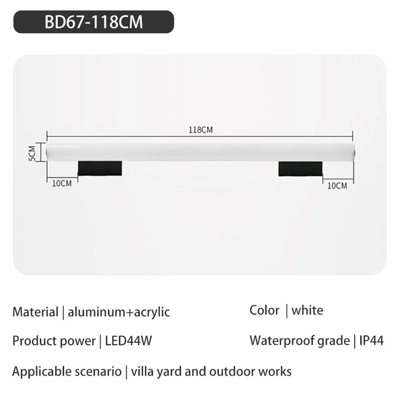 Alaric Halo Linear Aluminum Wall Sconce – product view 7