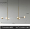 Glass Globe Chandelier – Modern LED for Bedroom & Bedside, Dining Room & Kitchen | Seren Glow by Evenlyr