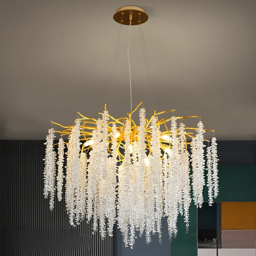 Crystal Chandelier – Nordic Modern LED for Bedroom & Bedside, Living Room | Maris Orbit by Evenlyr