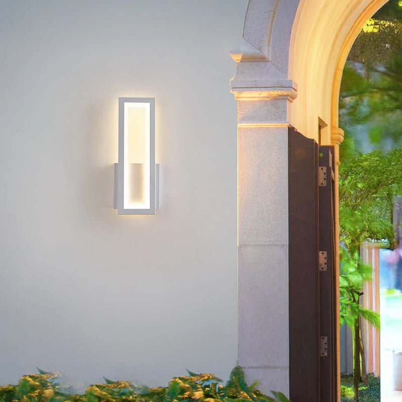 Palermo Minimalist Outdoor Wall Light for Porch