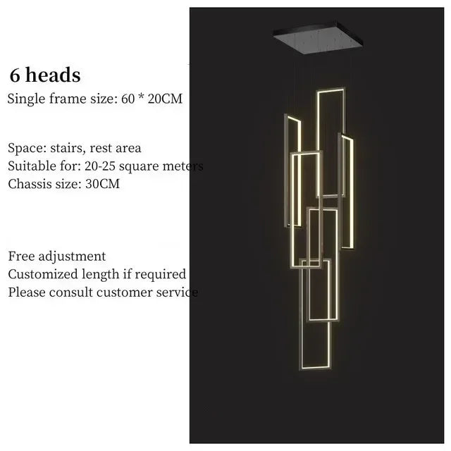 Metal Chandelier – Nordic LED for Living Room | Alora Arc by Evenlyr