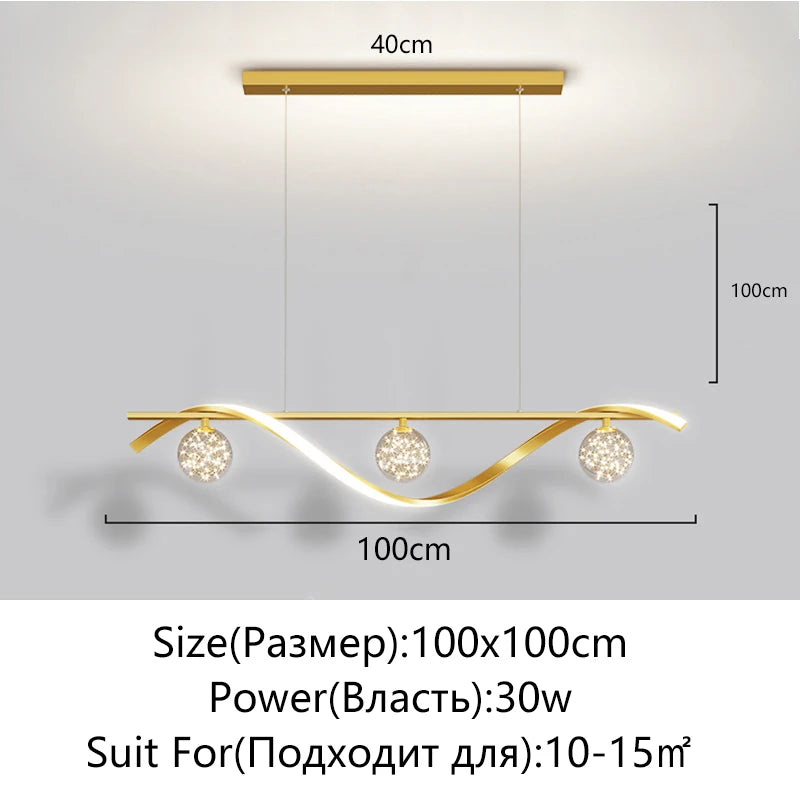 Palermo Dimmable Minimalist LED Pendant Light for Kitchen Island