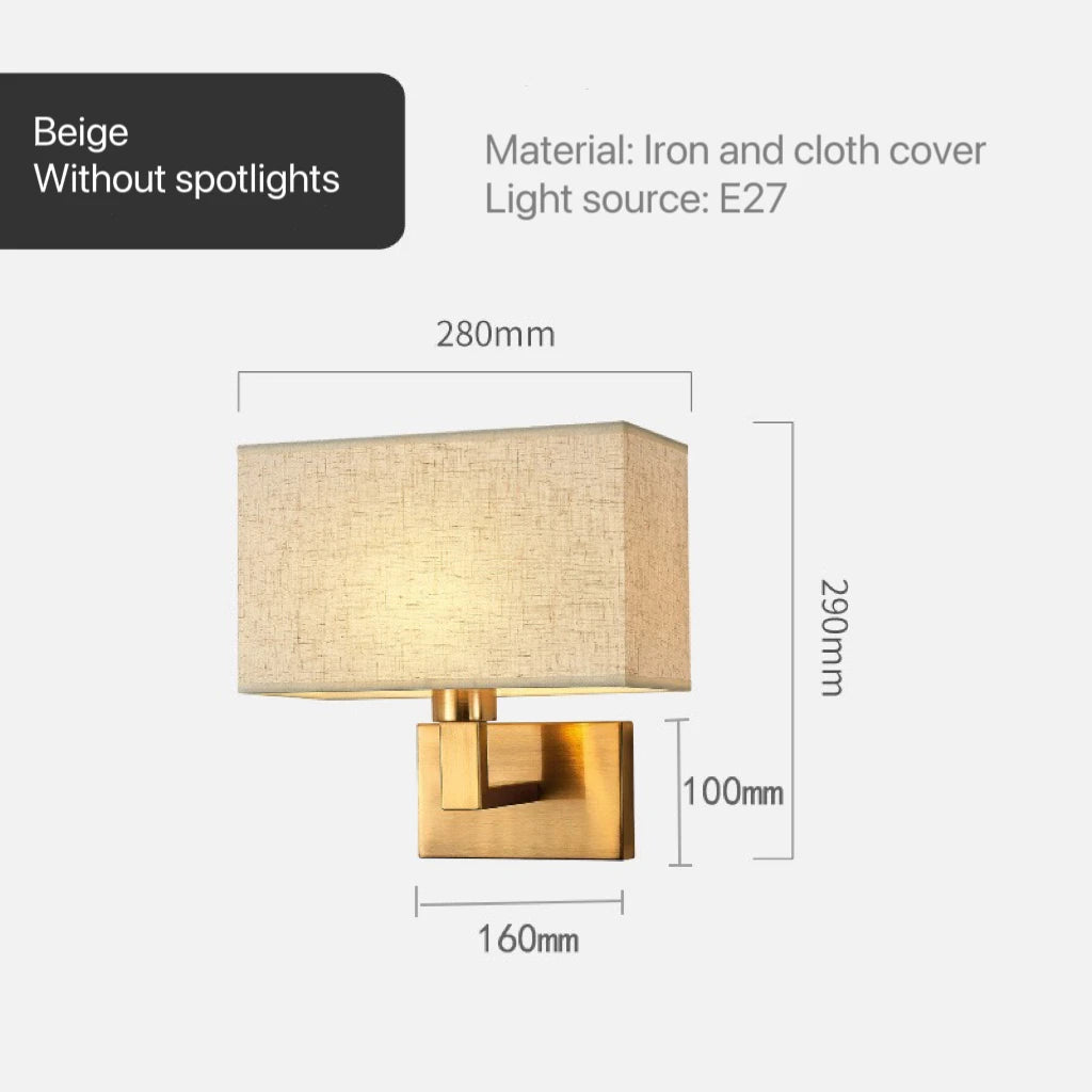 Wren Veil Fabric Wall Sconce