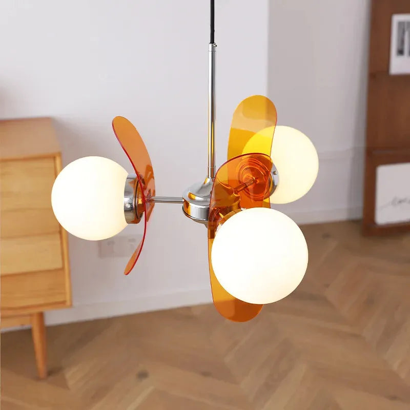 Merano Bauhaus Glass-Ball Chandelier for Dining Table – Mid-Century