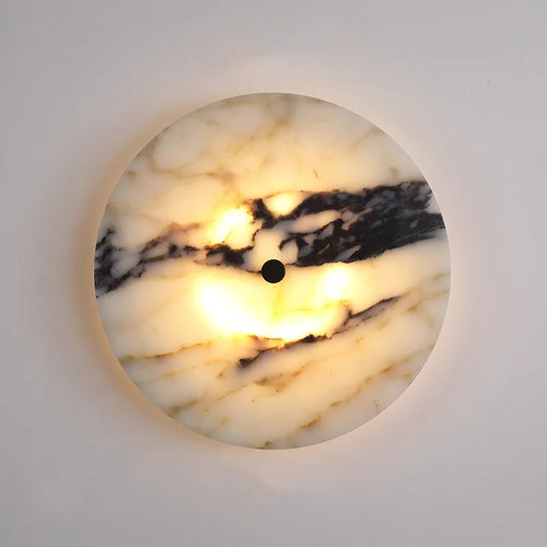Cyrene Veil Alabaster Wall Sconce – Art Deco Alabaster Wall Sconces for Dining Room