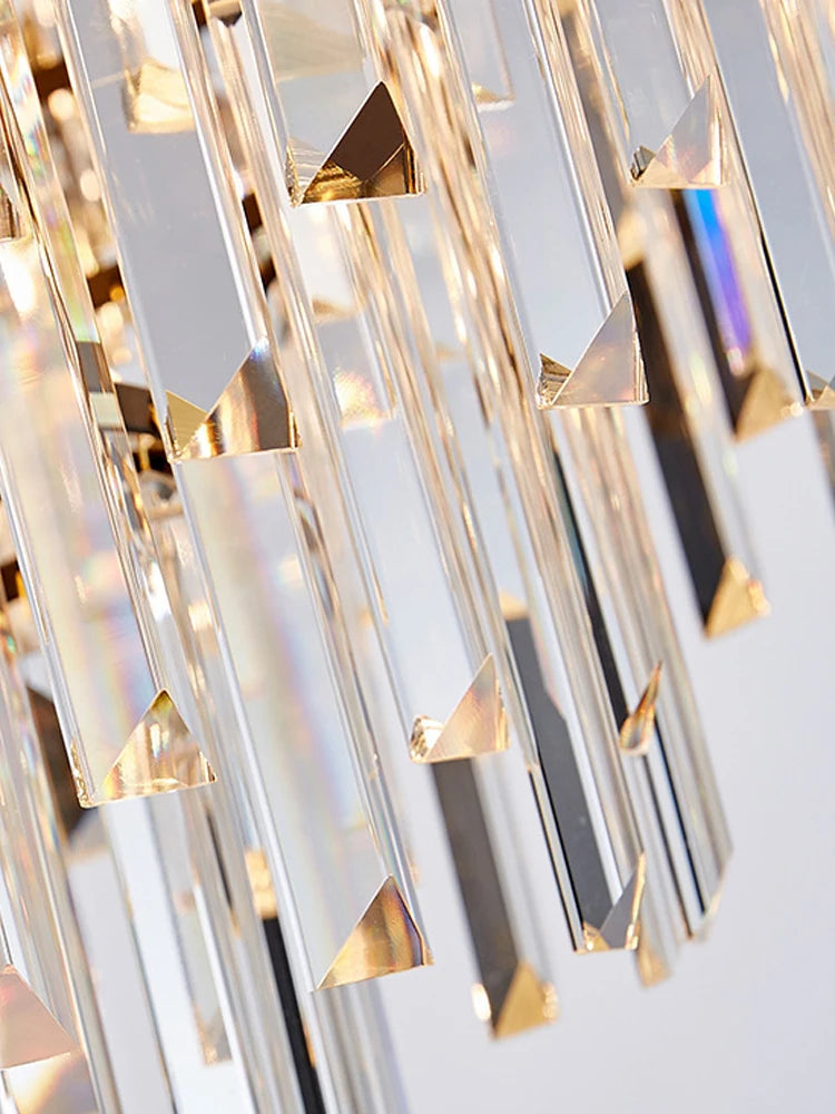 Crystal Chandelier – Modern LED for Living Room, Bedroom & Bedside | Alora Orbit by Evenlyr
