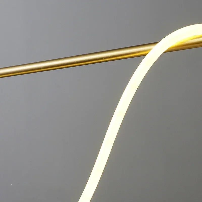 Metal Linear Chandelier – Modern LED Linear for Dining Room & Kitchen, Restaurant & Café | Alora Veil by Evenlyr