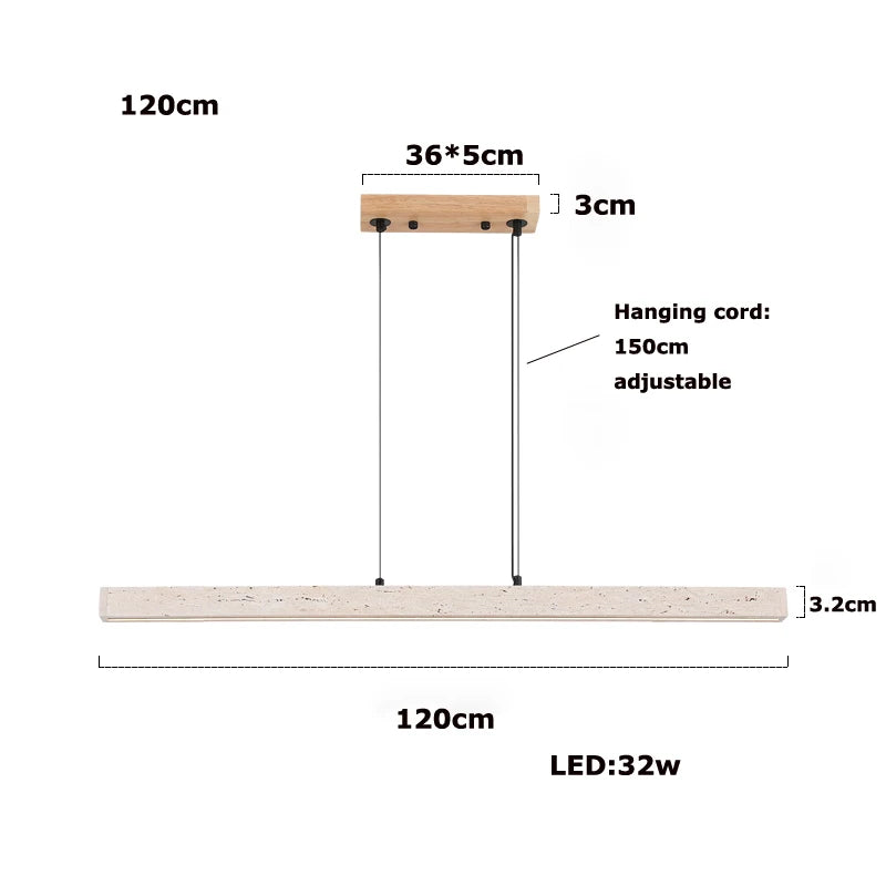 Arden Arc Wood Chandelier – Dimmable – product detail 10