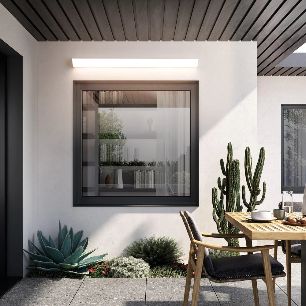 Quintara IP65 Linear Outdoor Wall Light for Porch – Remote Control