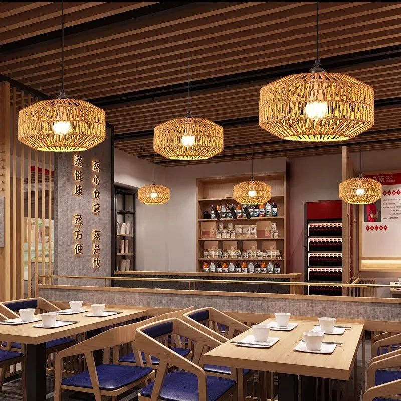 Rattan Chandelier – European Classic for Living Room, Bedroom, Dining Room | Sorella Orbit by Evenlyr