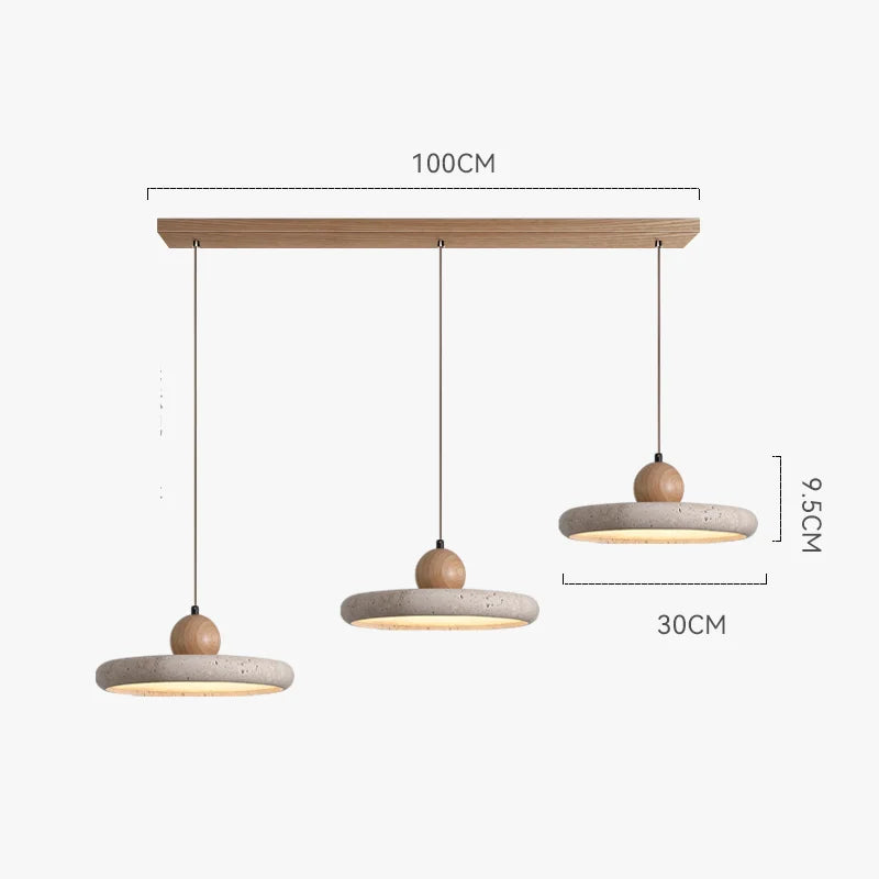 Amaris Veil Travertine Pendant Light – product view 8