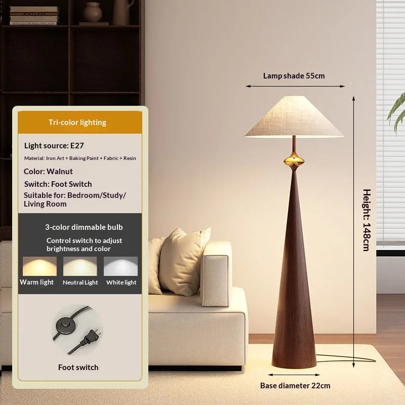 Cielo Flare Fabric Floor Lamp – Dimmable – product detail 11