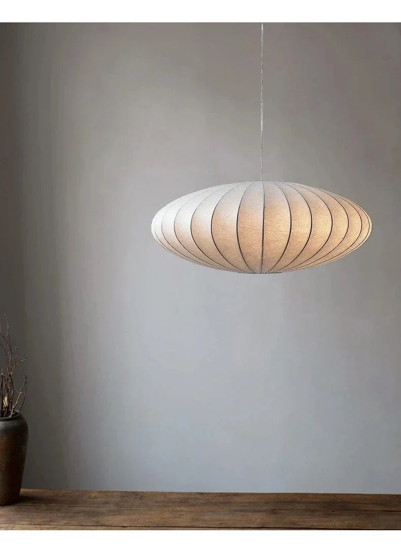 Fabric Chandelier – Wabi-Sabi Japanese Dimmable LED for Dining Room, Living Room, Hotel Lobby | Coralie Cascade by Evenlyr