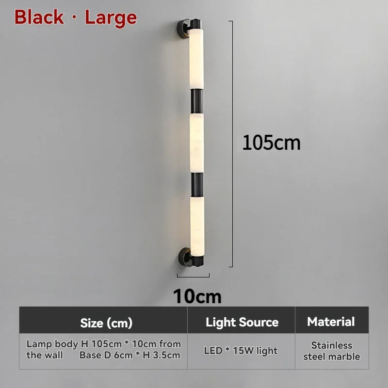 Evania Halo Marble Wall Sconce – product view 12
