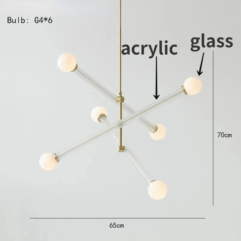 Tala Stone Glass Chandelier – Color-Changing – product detail 9