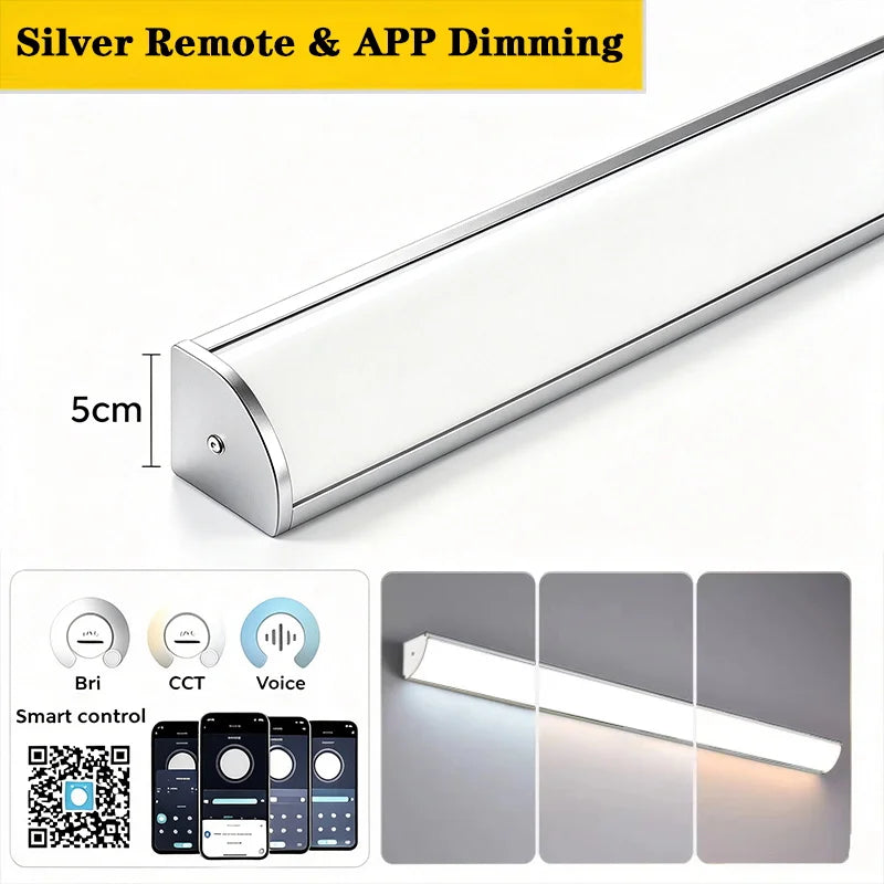 Palermo IP65 Linear Outdoor Wall Light for Exterior Wall – App Control – detail view 11