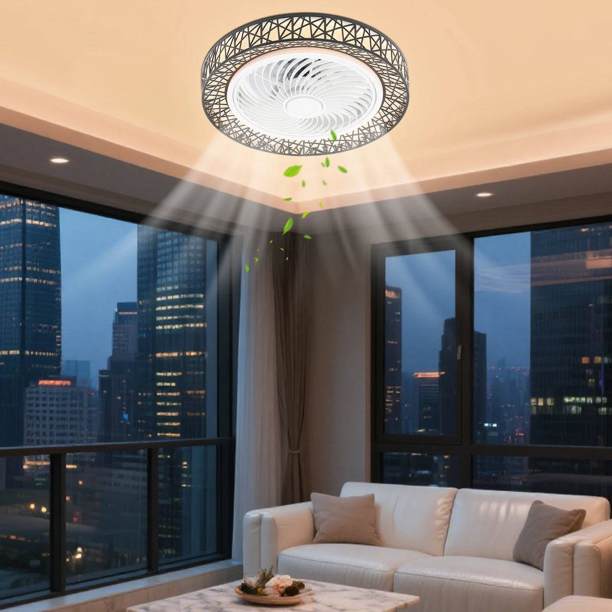 Liora 48W 6-Speed Ceiling Fan Light – 3-Color Remote