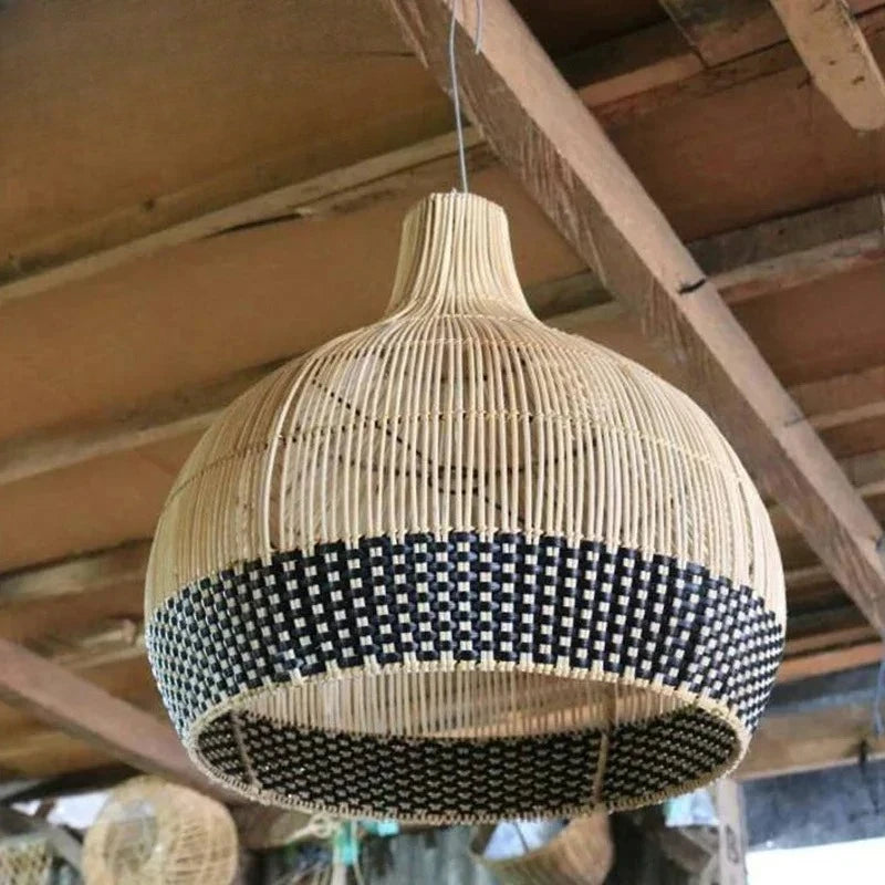 Ginevra Wabi-Sabi Rattan Chandelier for Bedroom – Vintage
