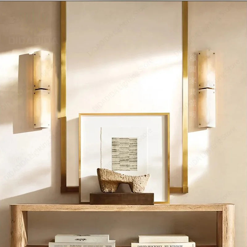 Olea Drift Marble Wall Sconce