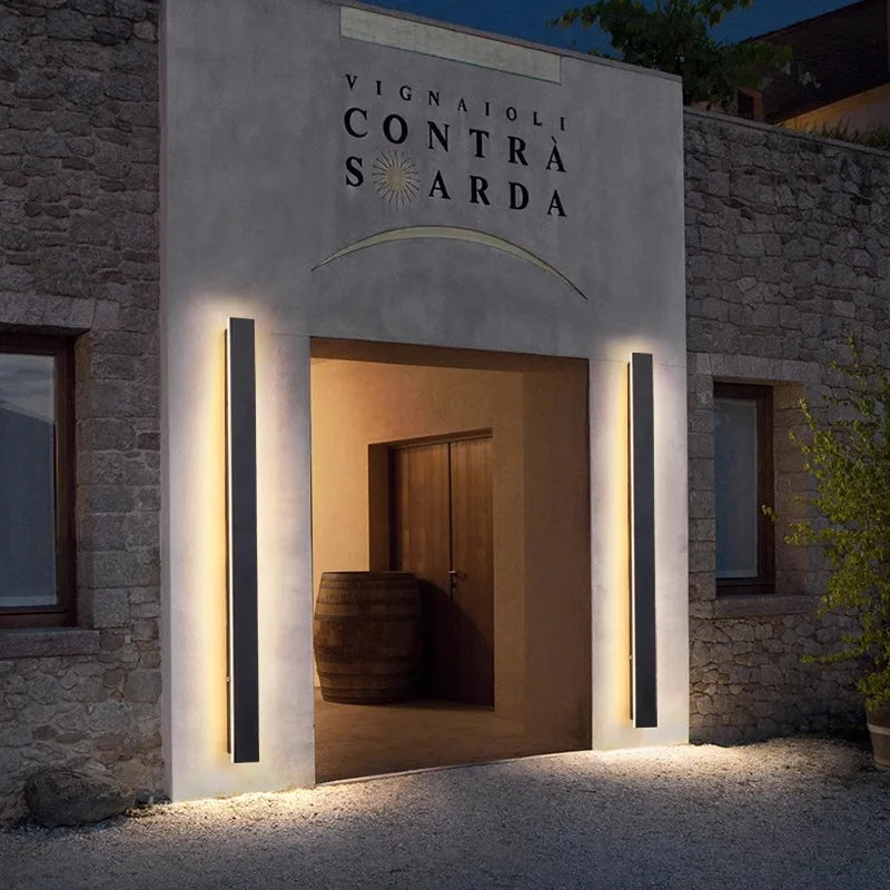 Liora Long Outdoor Wall Light for Porch – IP65 – product view