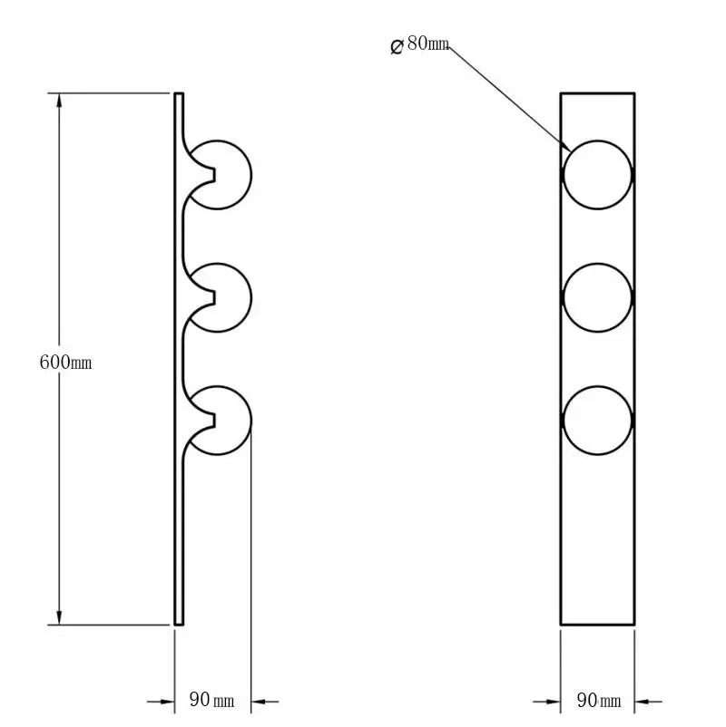 Glass Linear Wall Sconce – Wabi-Sabi Vintage Linear for Hallway & Entryway | Nerina Glow by Evenlyr