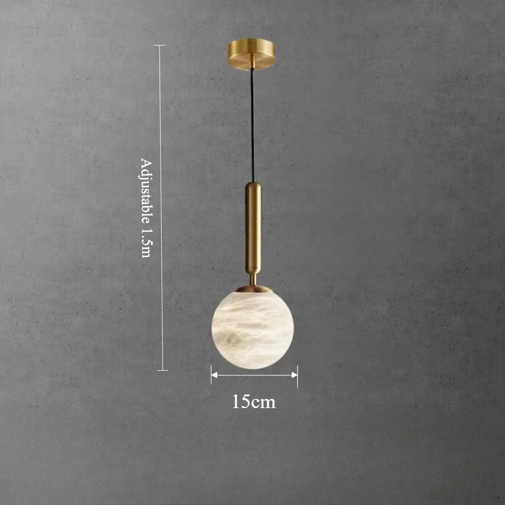Vela Pillar Natural Marble Chandelier – Luxury – product detail 7