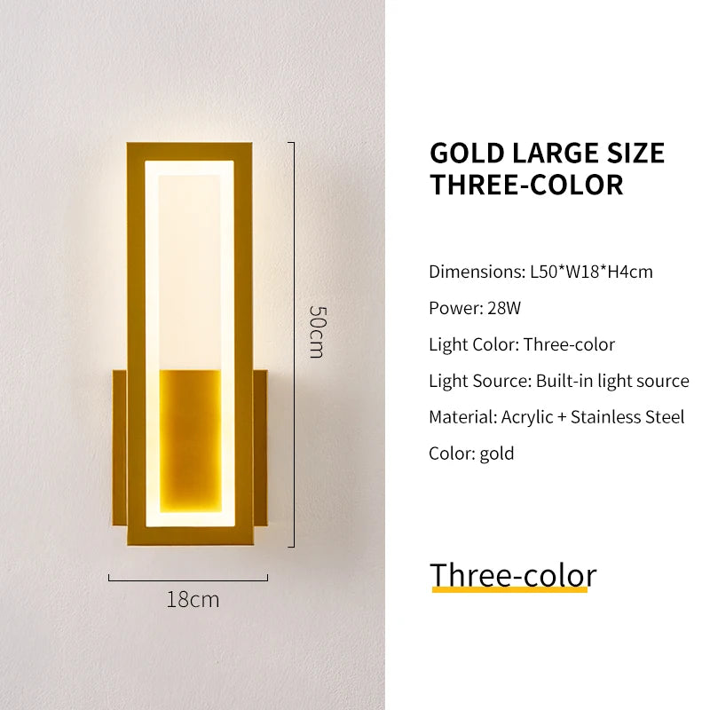 Palermo Minimalist Outdoor Wall Light for Porch
