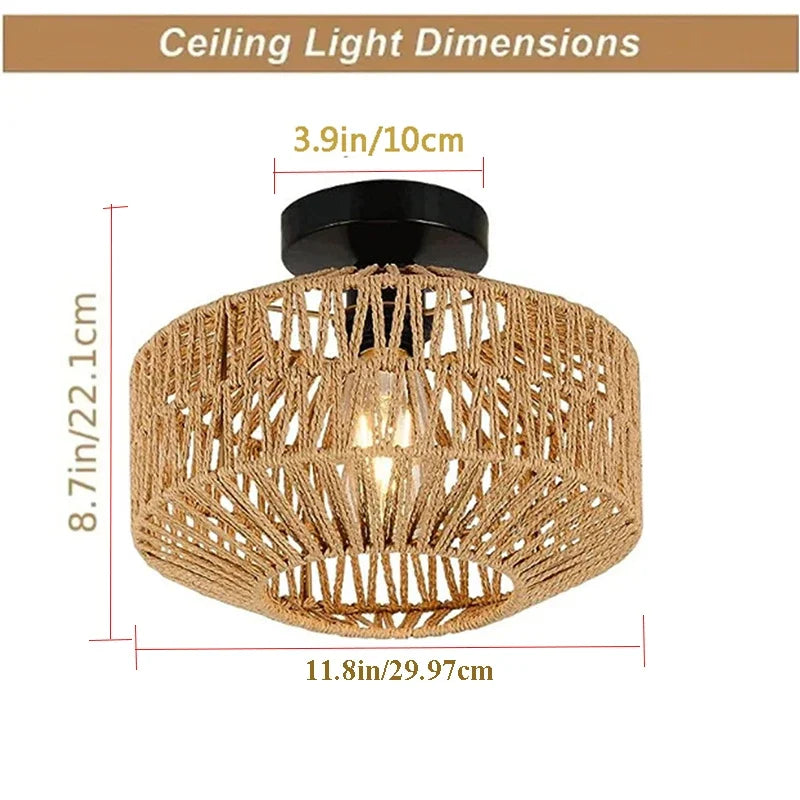 Rattan Chandelier – European Classic for Living Room, Bedroom, Dining Room | Sorella Orbit by Evenlyr