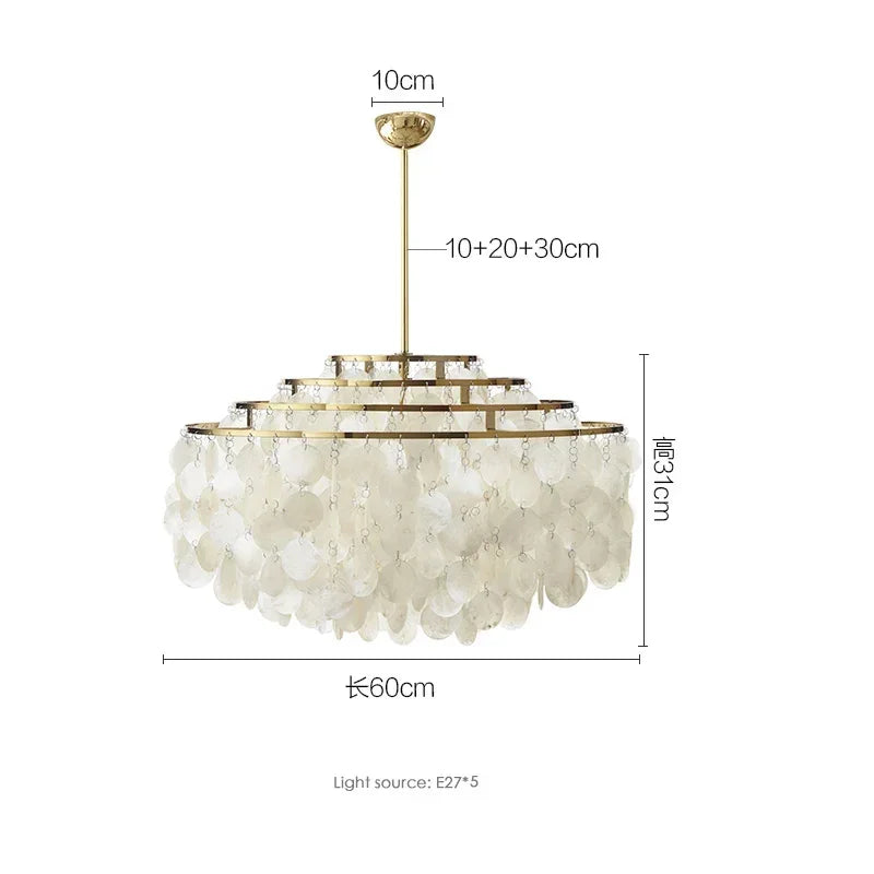 Fiore Arc Sculptural Metal Pendant Light – product view 7